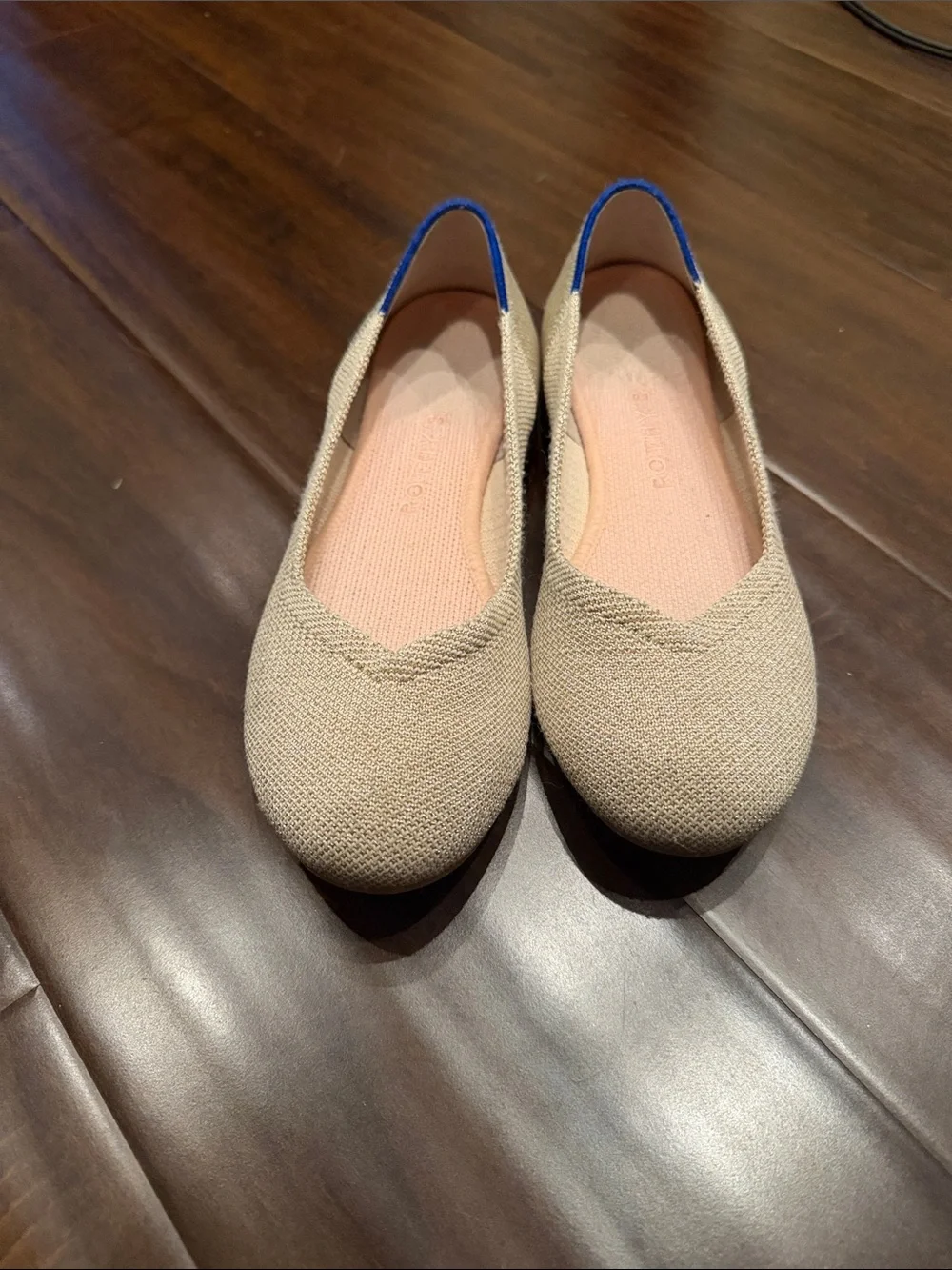 Rothy’s The Flat Ballet Flats Size 6.5 Gold Metallic